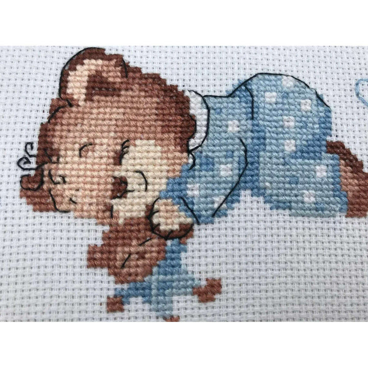 Boys Birth Announcement R1124 Counted Cross Stitch Kit