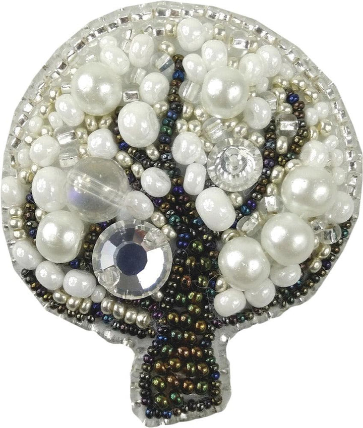 BP-208C Beadwork kit for creating brooch Crystal Art "Tree"
