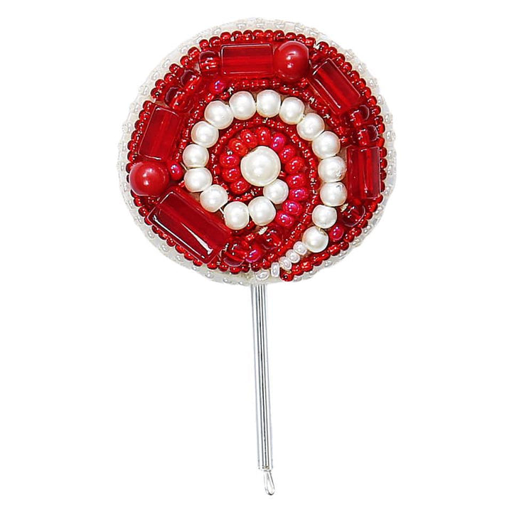 BP-231C Beadwork kit for creating brooch Crystal Art "Lollipop"