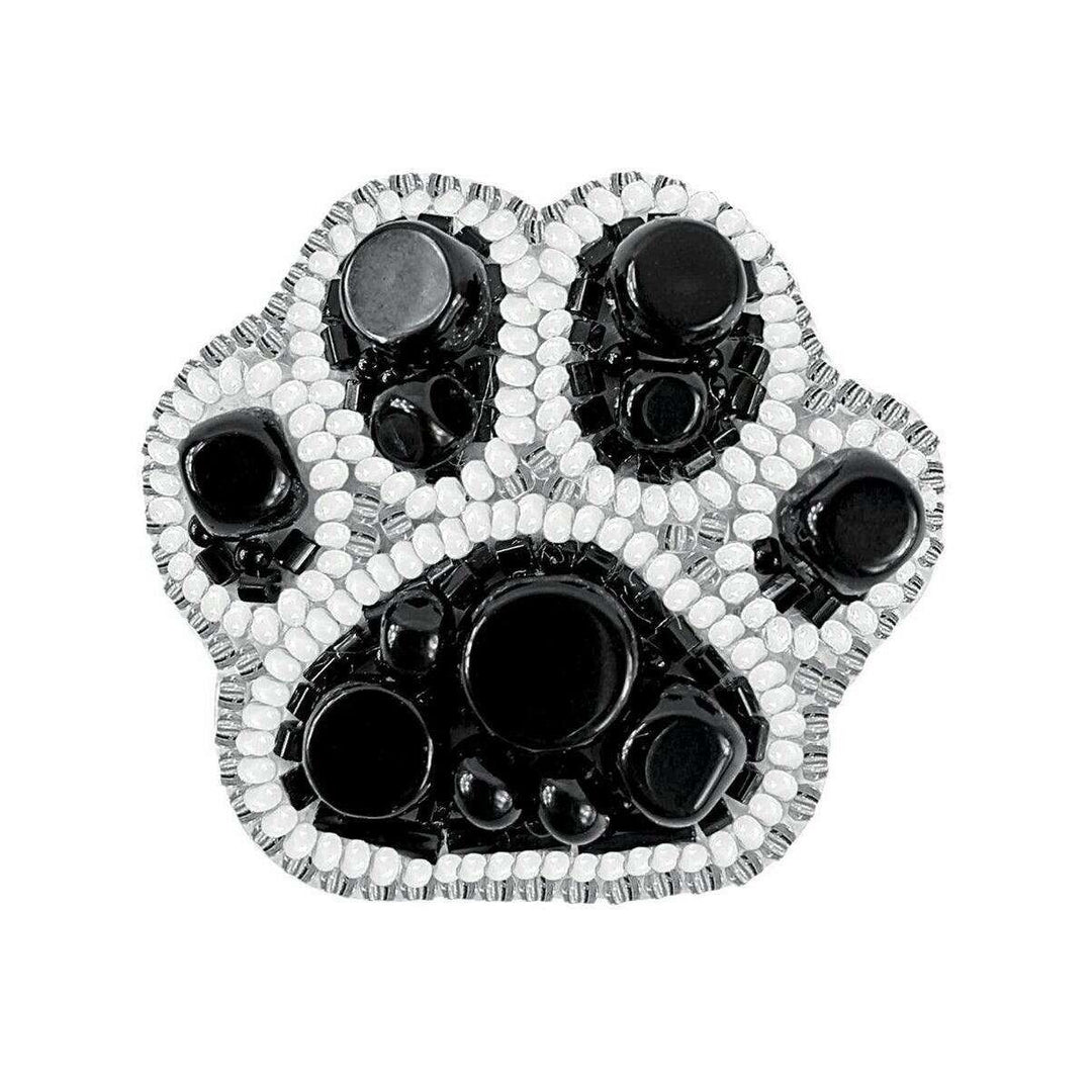 BP-254C Beadwork kit for creating brooch Crystal Art "Paw"