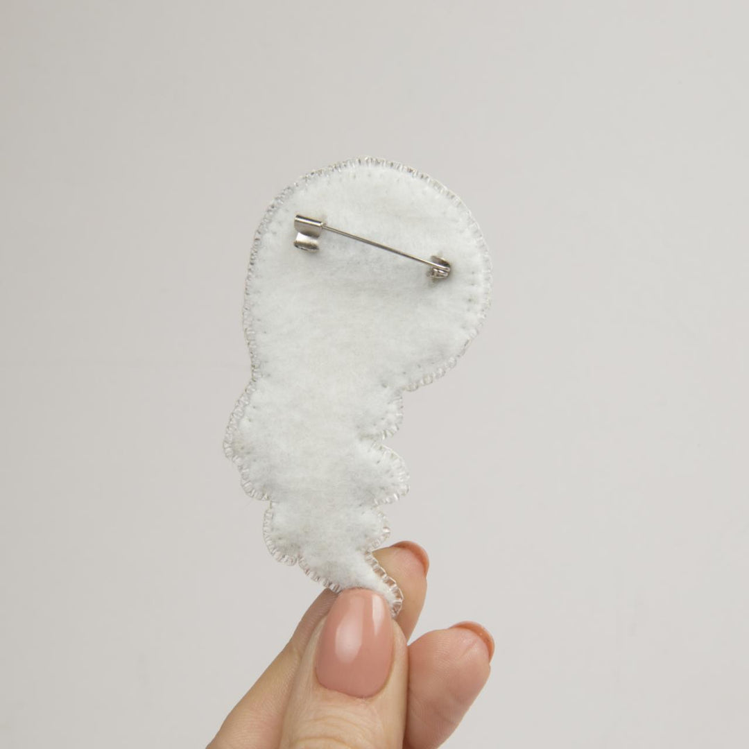 BP-258C Beadwork kit for creating brooch Crystal Art "Dandelion"