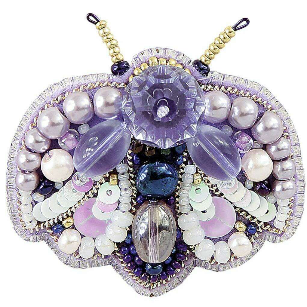 BP-270C Beadwork kit for creating brooch Crystal Art "Bug"