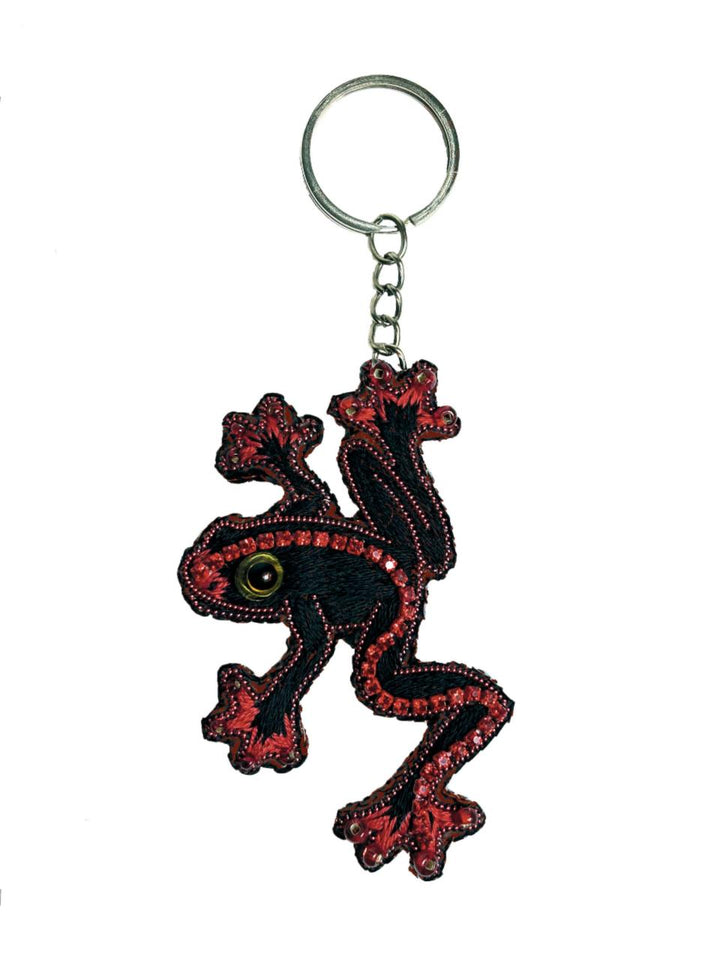 Set for making a brooch-keychain Crystal Art Frog BP-374C