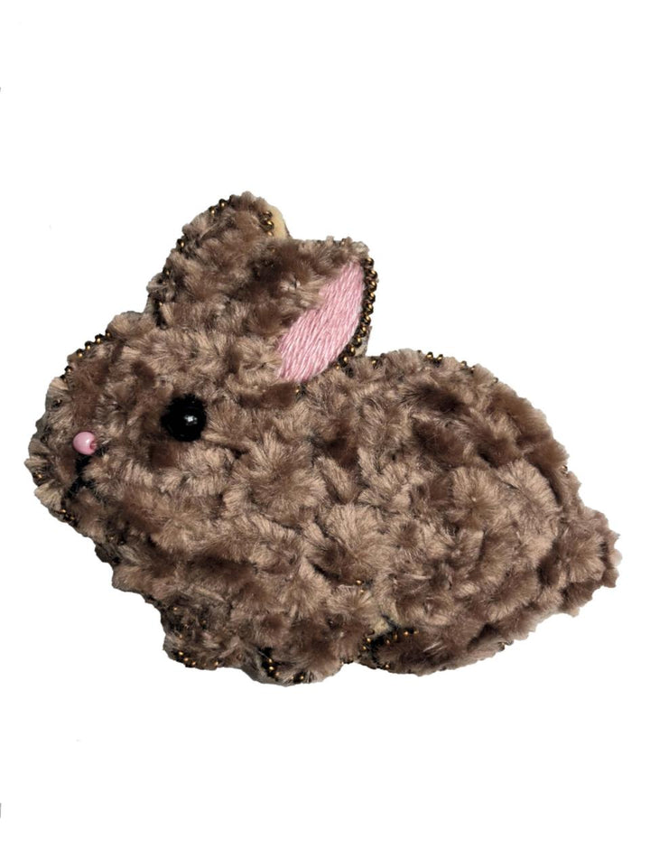 Set for making a brooch Crystal Art Cute bunny BP-377C