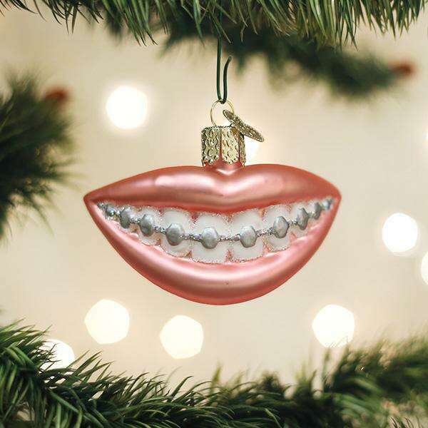 Old World Christmas Braces Blown Glass Ornament