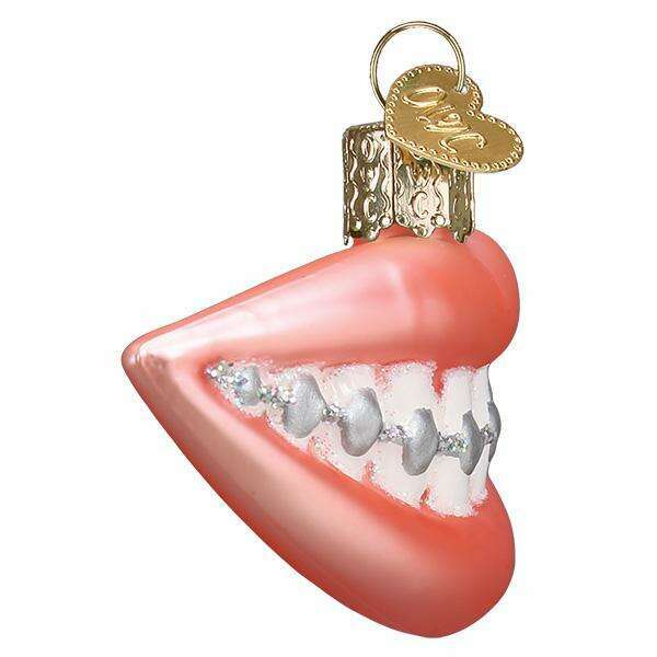 Old World Christmas Braces Blown Glass Ornament