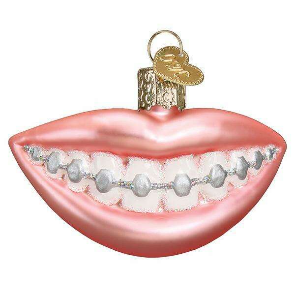Old World Christmas Braces Blown Glass Ornament