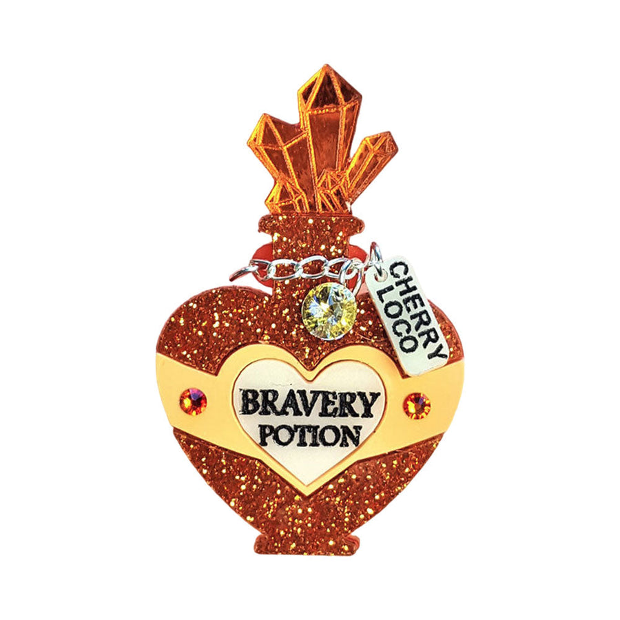 Bravery Potion Brooch by Cherryloco Jewellery 1