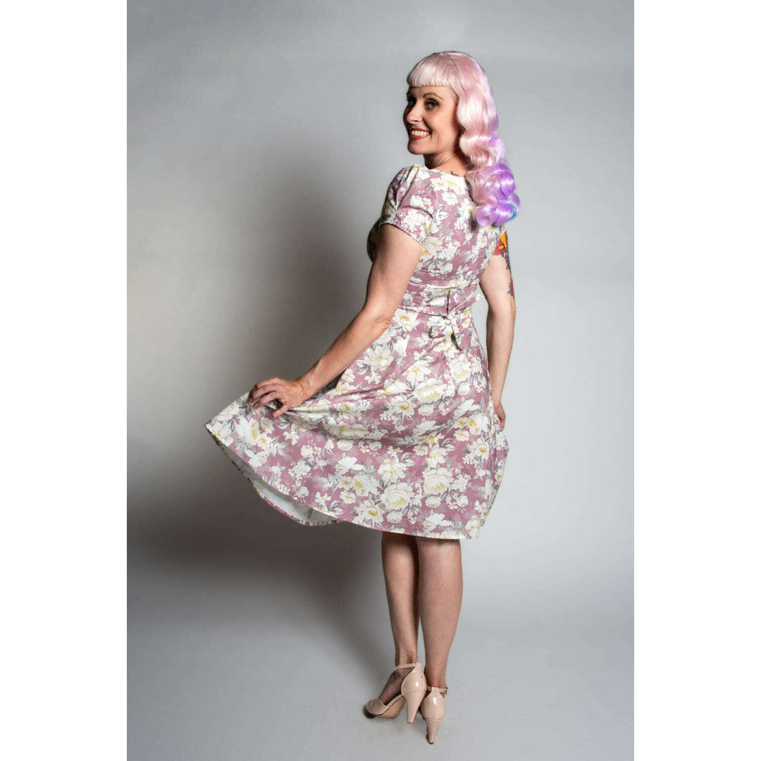 Bree Dress - Huntington Gardens, Mauve *sale