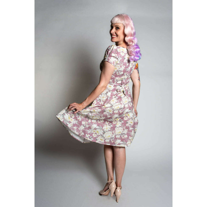 Bree Dress - Huntington Gardens, Mauve *sale