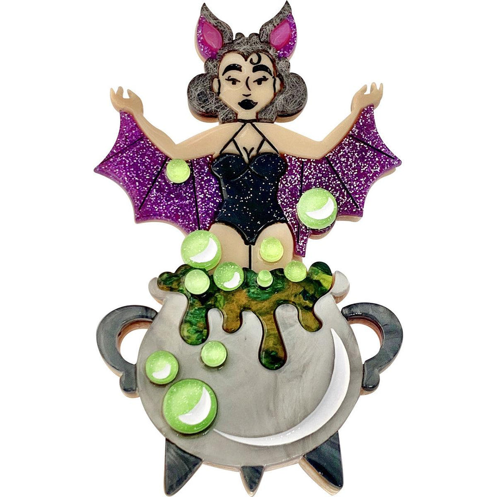 Brewtiful Ghoul Brooch by Lipstick & Chrome - Quirks!
