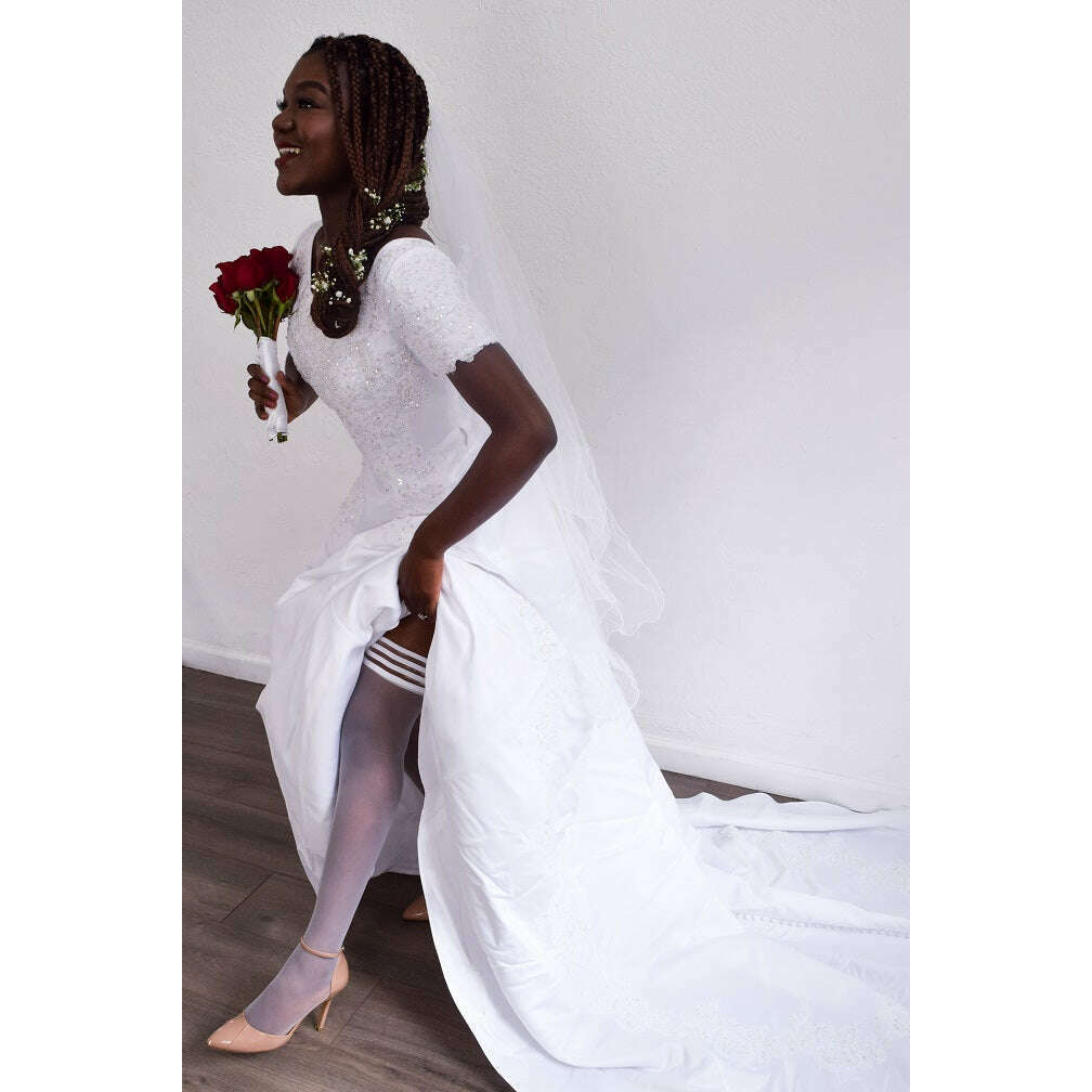 Bridal Ashley Thigh-Highs. Petite to Plus Size