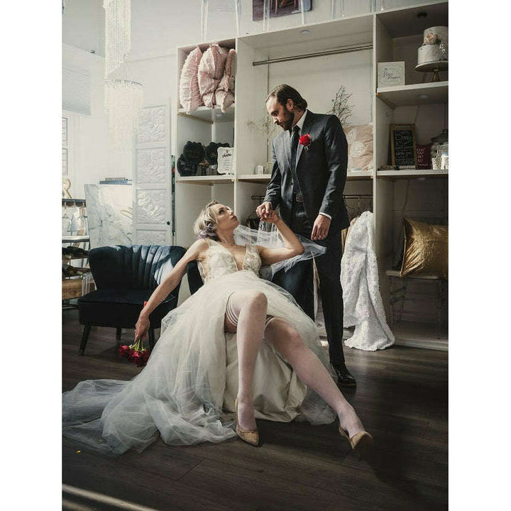 Bridal Brooke LeAnne Thigh Highs. Petite to Plus Size