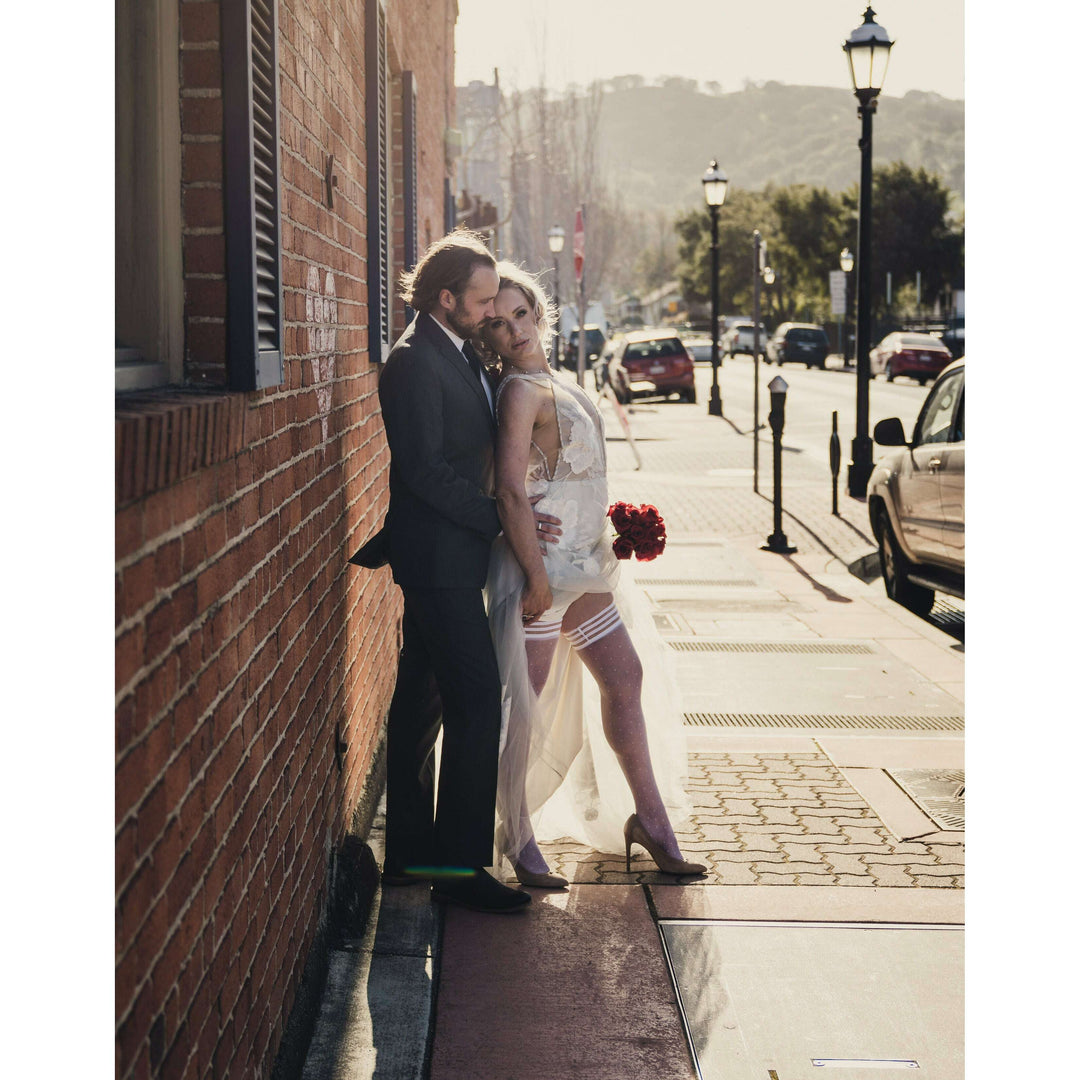 Bridal Brooke LeAnne Thigh Highs. Petite to Plus Size