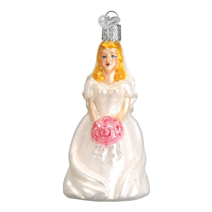 Old World Christmas Bride - Blonde Blown Glass Ornament