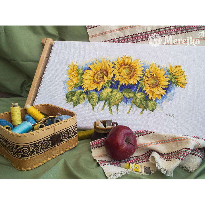 Bright Sunflowers K-125 Counted Cross-Stitch Kit