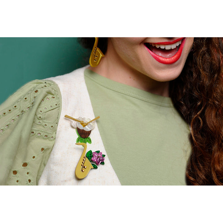 Saxophone Brooch by Laliblue 1