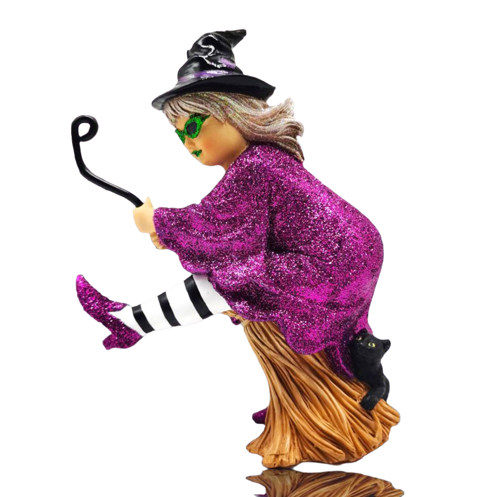Broomhilda Which Witch Ornament by December Diamonds