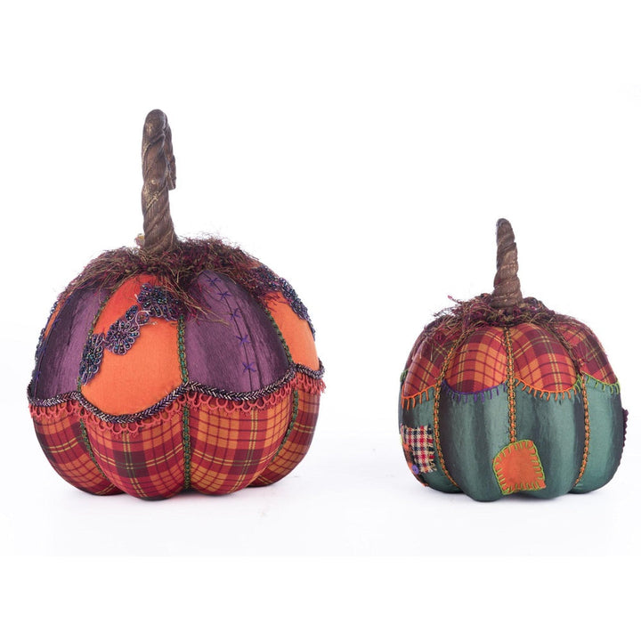 Broomstick Acres Pumpkins Set Of 2 by Katherine's Collection  2