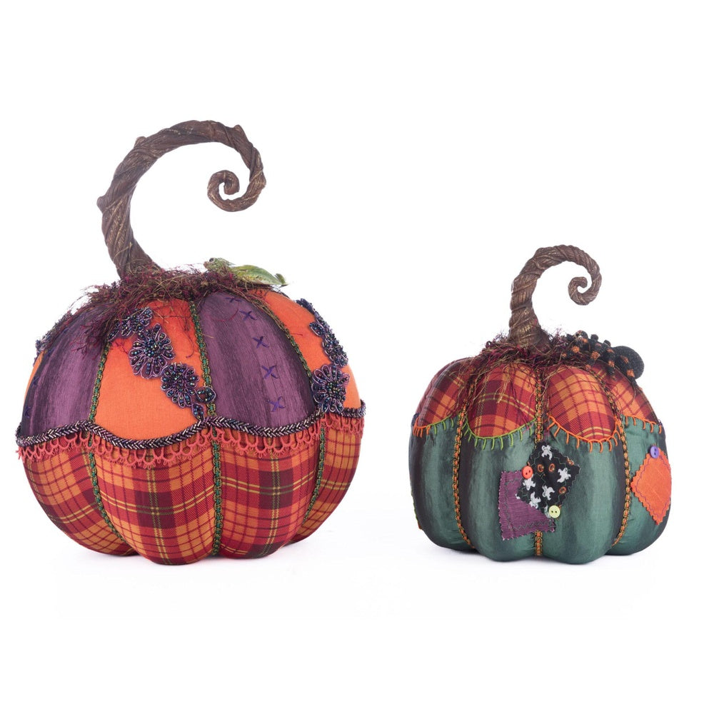 Broomstick Acres Pumpkins Set Of 2 by Katherine's Collection  3