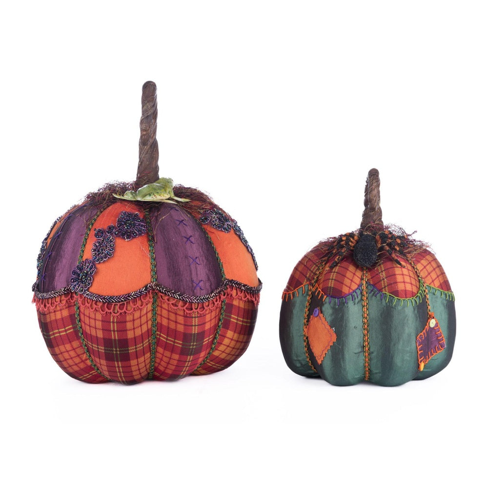 Broomstick Acres Pumpkins Set Of 2 by Katherine's Collection  4