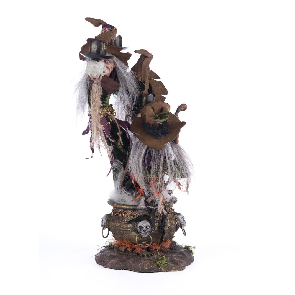 Broomstick Acres Witches Candle Holder by Katherine's Collection  3