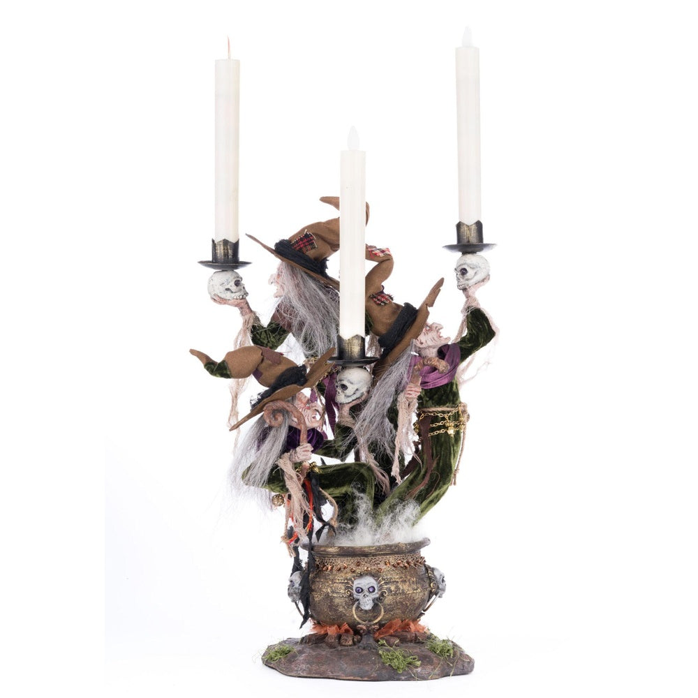 Broomstick Acres Witches Candle Holder by Katherine's Collection  6