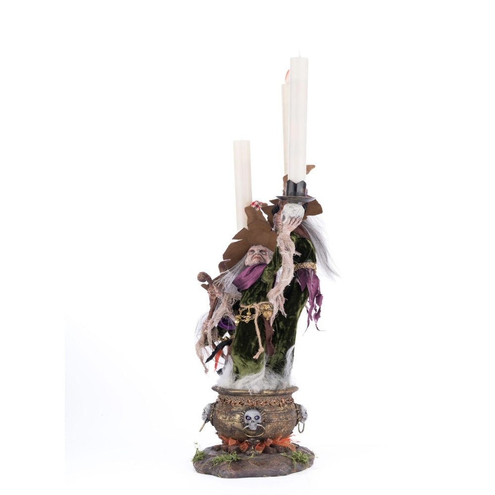 Broomstick Acres Witches Candle Holder by Katherine's Collection  7