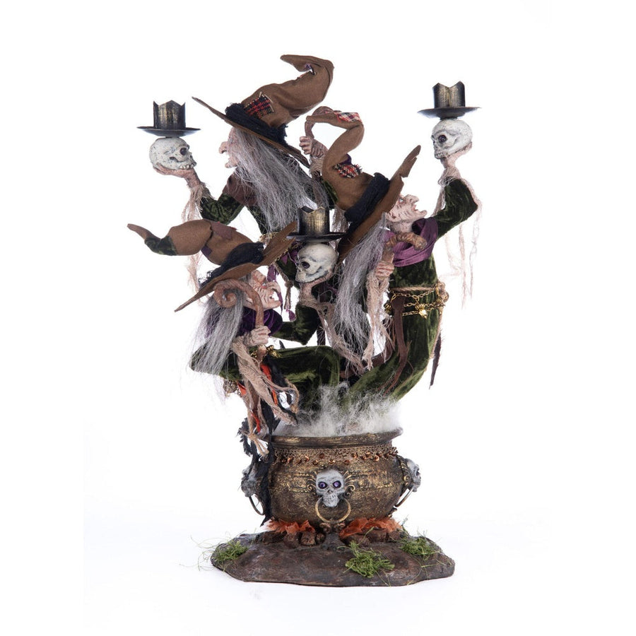 Broomstick Acres Witches Candle Holder by Katherine's Collection 