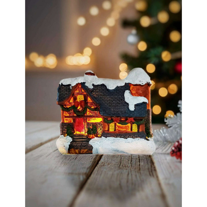 Brown House. Christmas Village Wizardi F07-N1-1-6542-2A