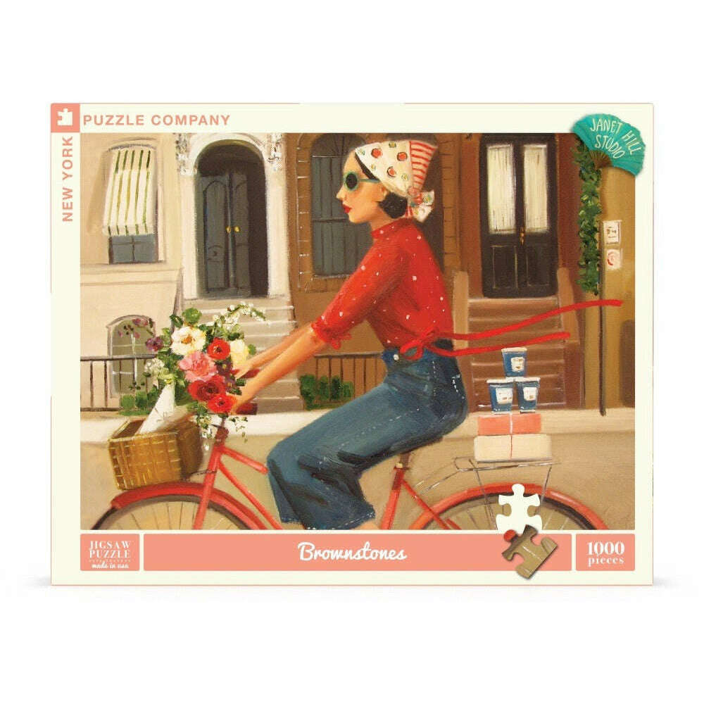 Brownstones Puzzle Featuring Artwork of Janet Hill