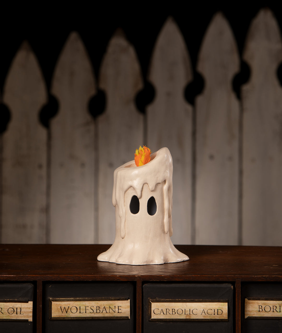 Medium Flam'in Candle Luminary by Bethany Lowe Designs, halloween decor