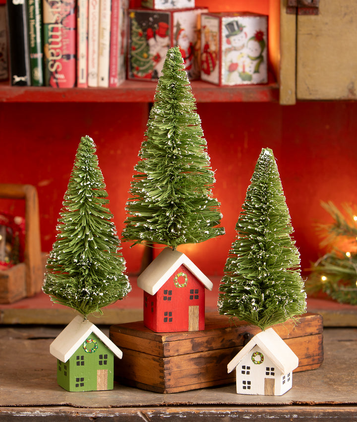 White House Bottle Brush Tree by Bethany Lowe Designs, image 3