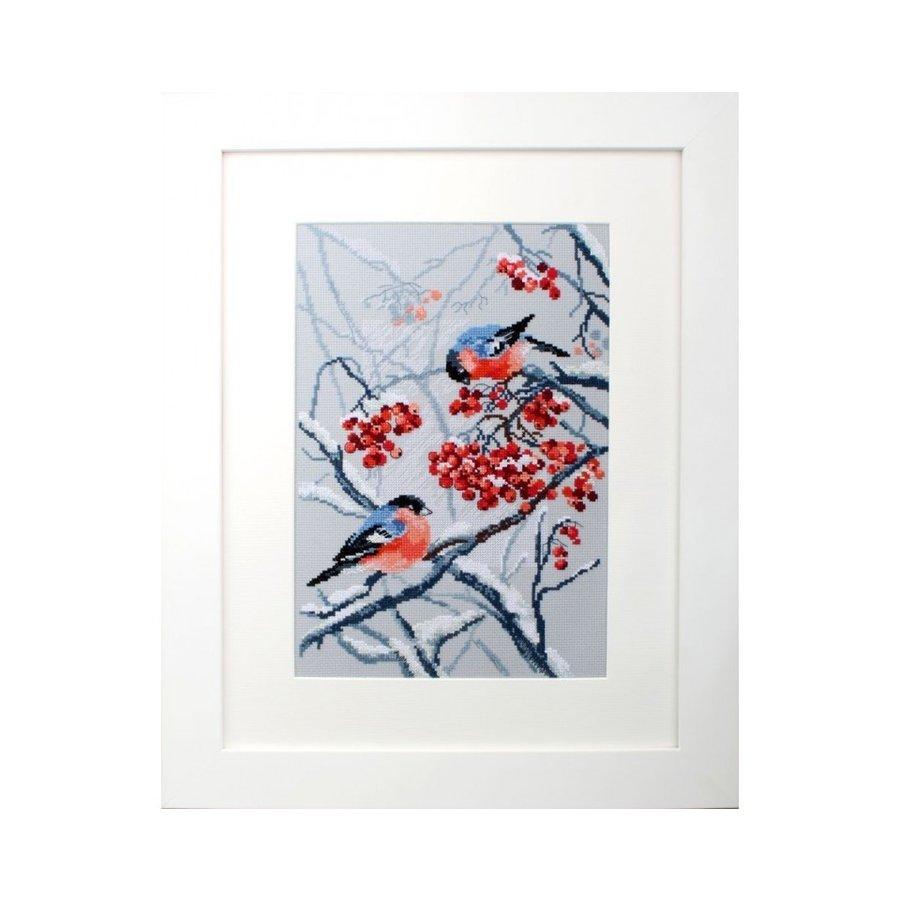 Bullfinches in Rowanberries M578 Counted Cross Stitch Kit