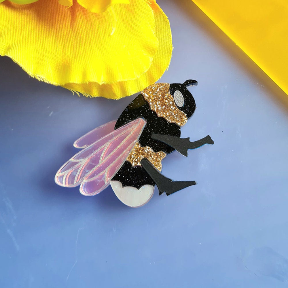 Bumblebee Pin Brooch by Cherryloco Jewellery 2