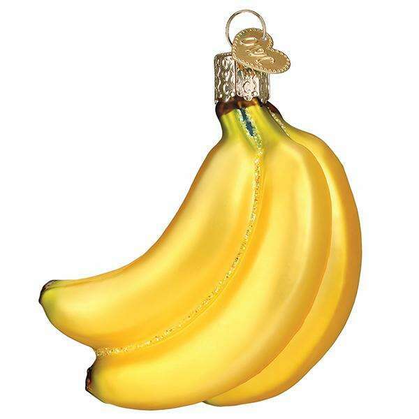 Old World Christmas Bunch of Bananas Blown Glass Ornament