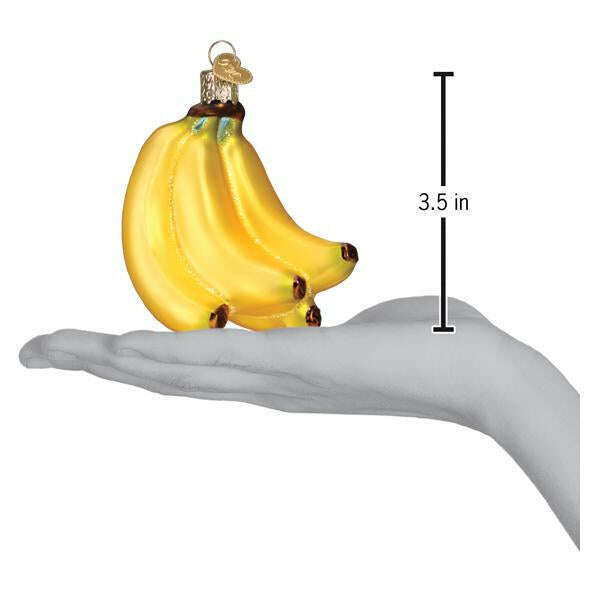 Old World Christmas Bunch of Bananas Blown Glass Ornament