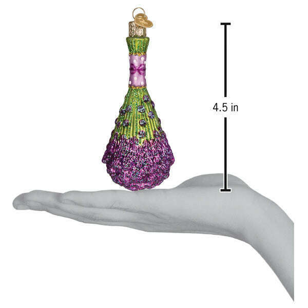 Old World Christmas Bunch of Lavender Blown Glass Ornament