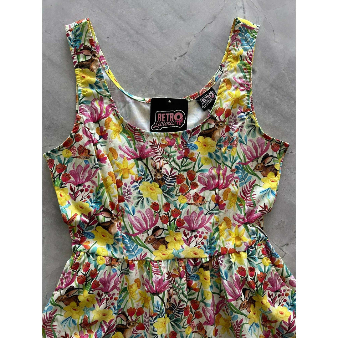 Bunnies Shorter Length Fit & Flare Dress