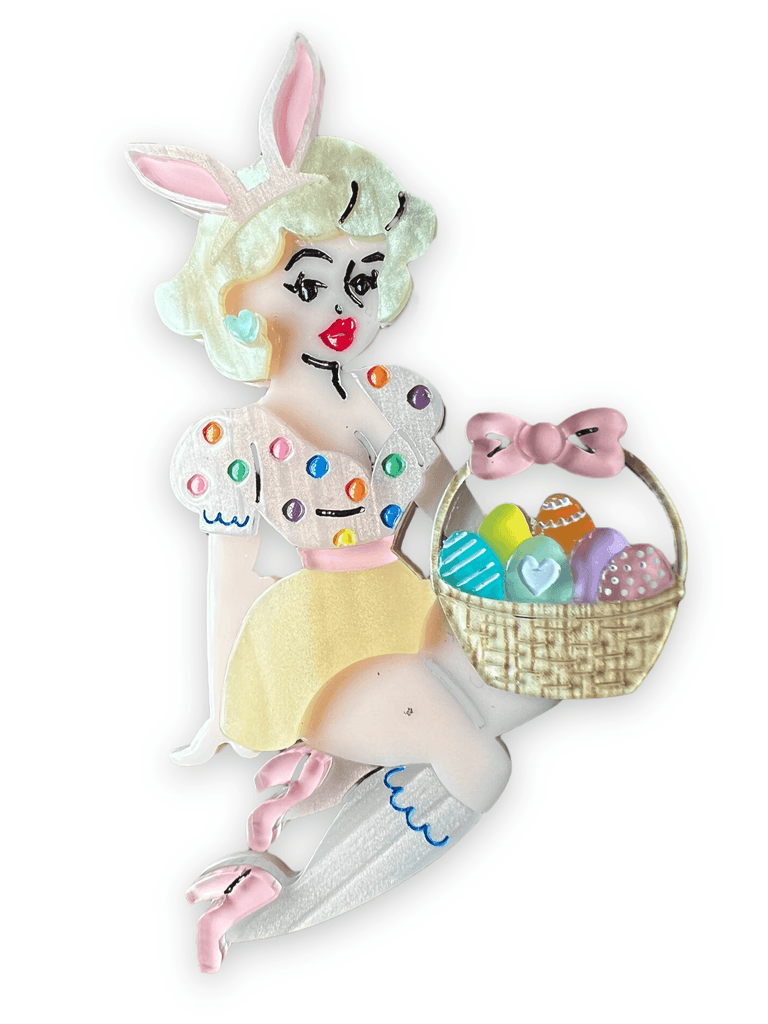 Bunny Belle Brooch by Lipstick & Chrome x Candy Doll Club-FAWN - Quirks!