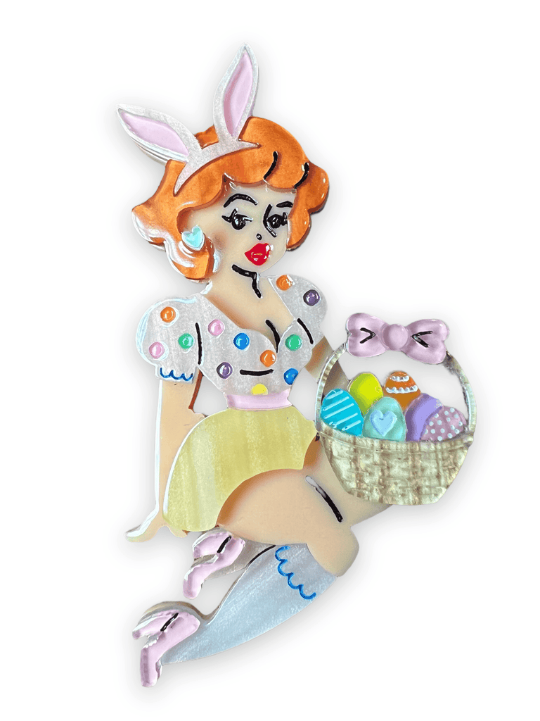 Bunny Belle Brooch by Lipstick & Chrome x Candy Doll Club-TAWNY - Quirks!