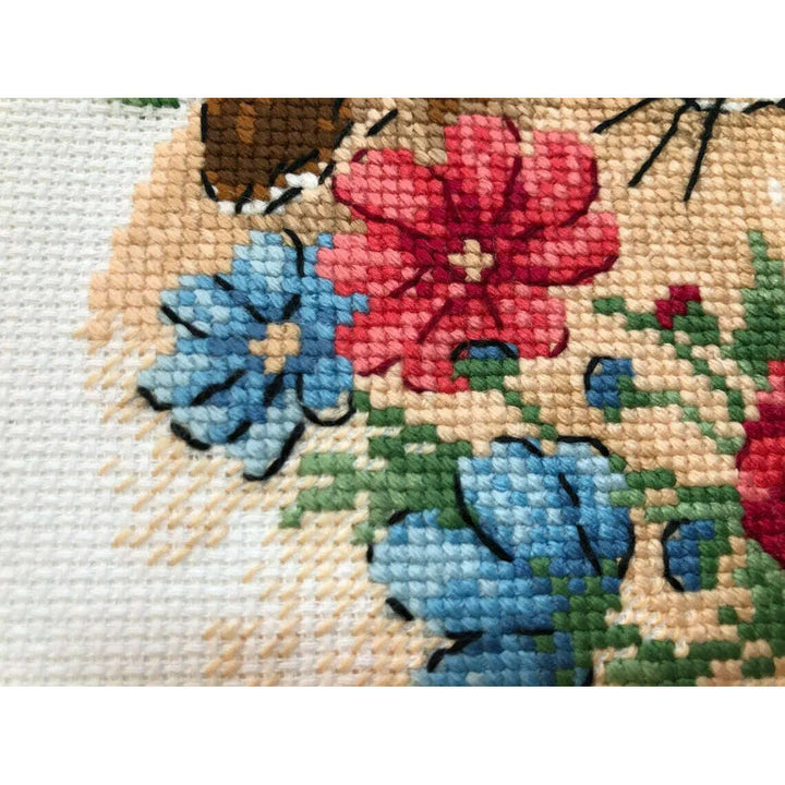 Bunny in Flowers R1986 Counted Cross Stitch Kit