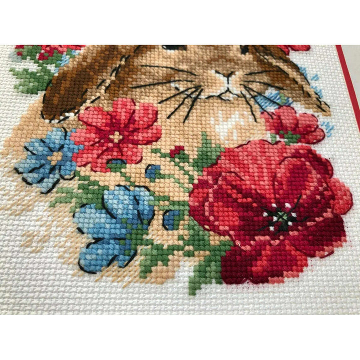 Bunny in Flowers R1986 Counted Cross Stitch Kit