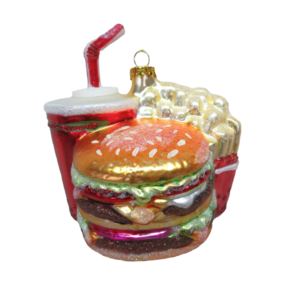 Burger w/ Fries Ornament by December Diamonds