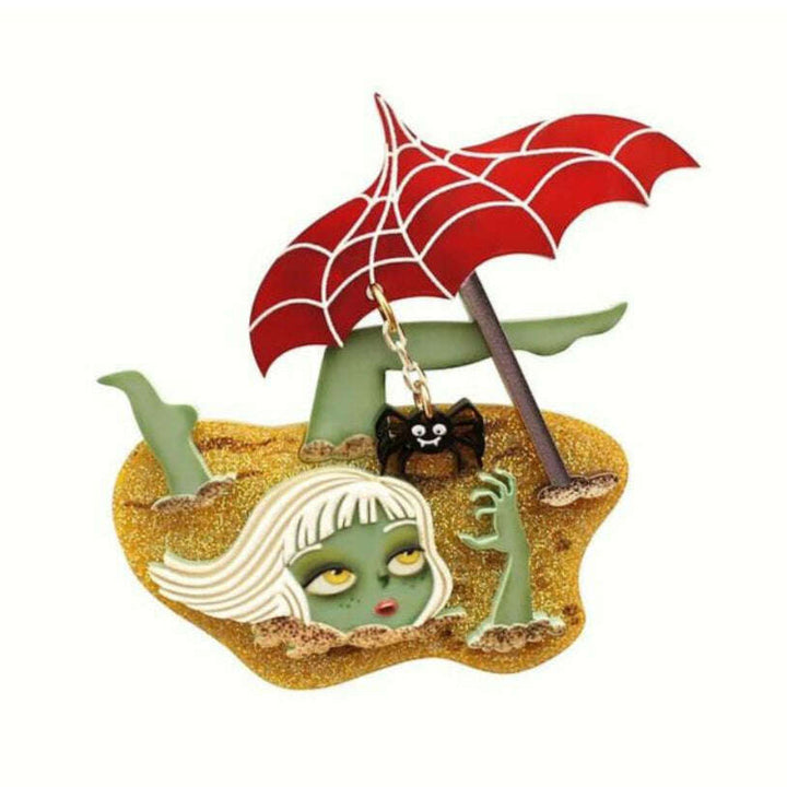 Buried Zombie Brooch by LaliBlue