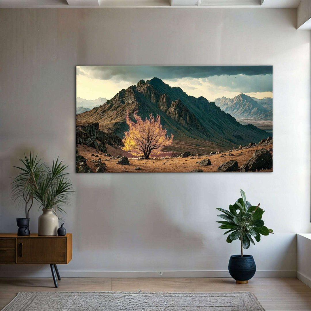 Burning Bush - Faith Wall Art VI