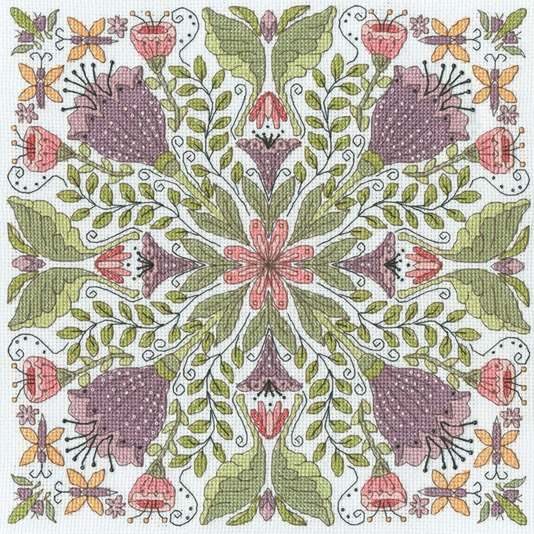 Bursting Blooms XBUF2 Counted Cross Stitch Kit