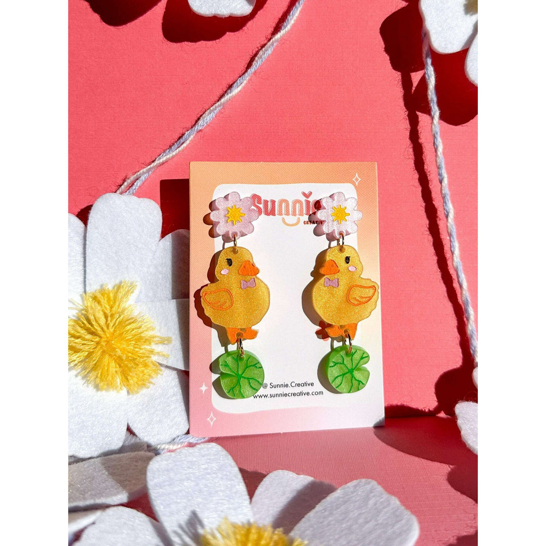 Buttercup Duck Earrings