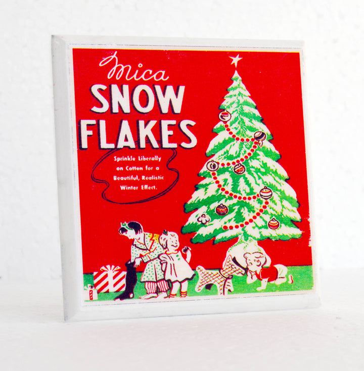 Let it Snow - Vintage Christmas Coaster Set