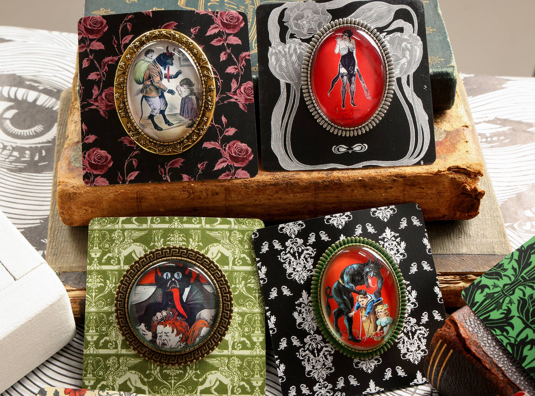 Vintage Krampus Brooch Assorted